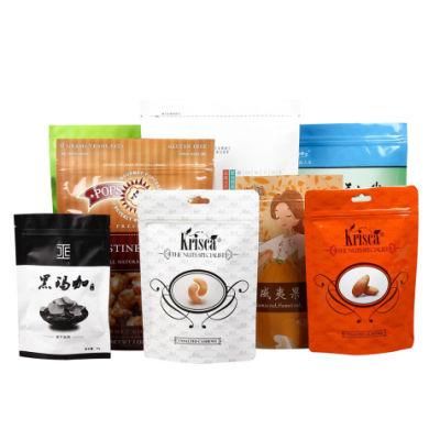 Biodegradable Laminated Zipper Resealable Food Stand up Kraft Paper Bag