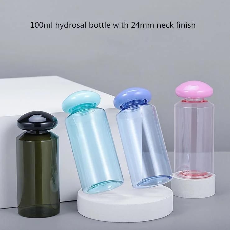 100ml 150ml 200ml Pet Toner/Hydrosal/Serum/Lotion Bottle Cosmetic Packaging Bottle with Mushroom Cap