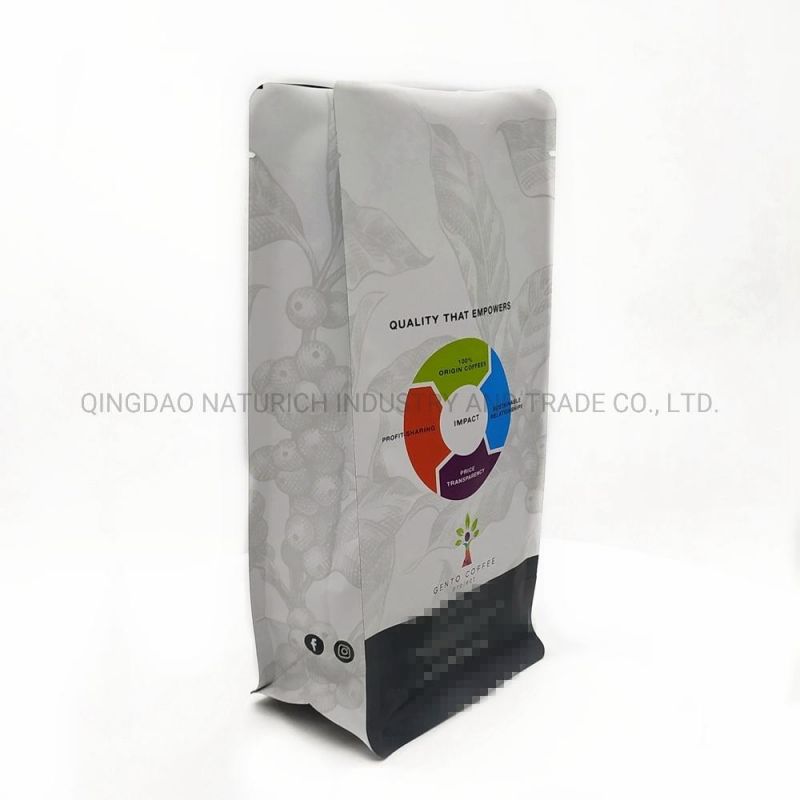 White Kraft Paper Stock Coffee Bag 2.5kg