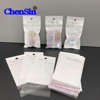 Fashion Nail Art Transparent Packaging Bagself Adhesive Seal Tape