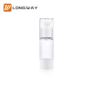 30ml 50ml 80ml 100ml Screw White Hard as Material Airless Lotion Pump Bottle Packaging