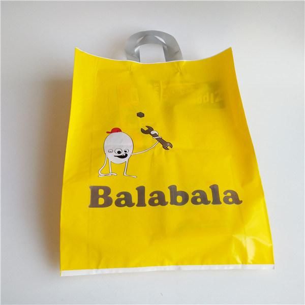 Custom Logo Design Printed LDPE Die Cut Handle Plastic Bag