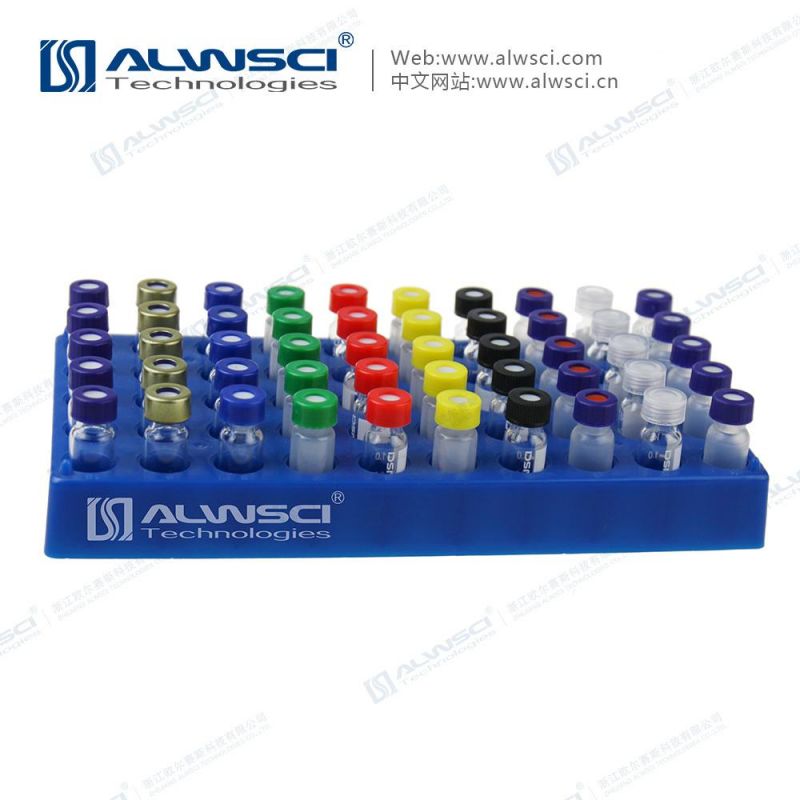 PP Vial Rack 50 Positions for 2ml Vials Blue Color