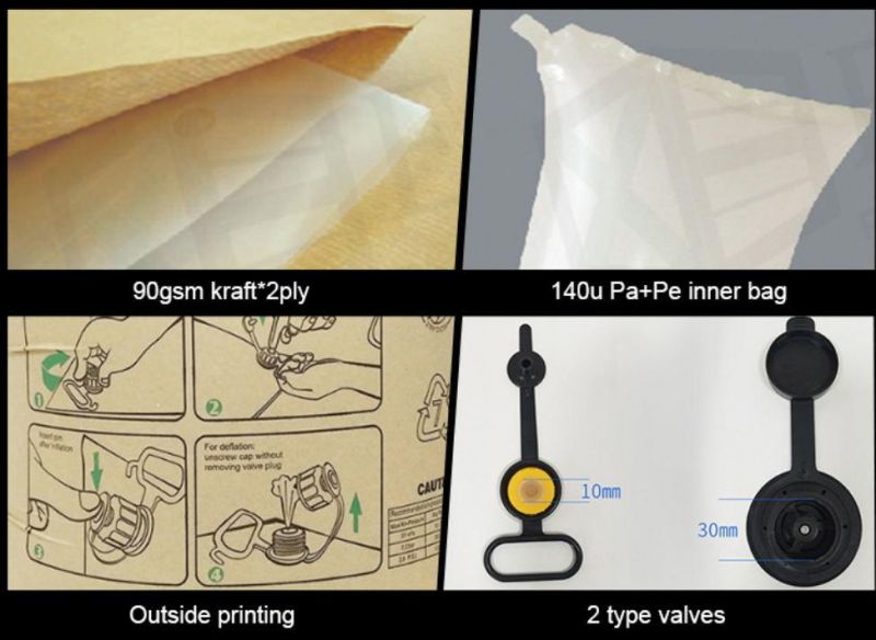 International Cargo Transportation Inflatable Air Cushion for Stuffing Dunnage Air Bags