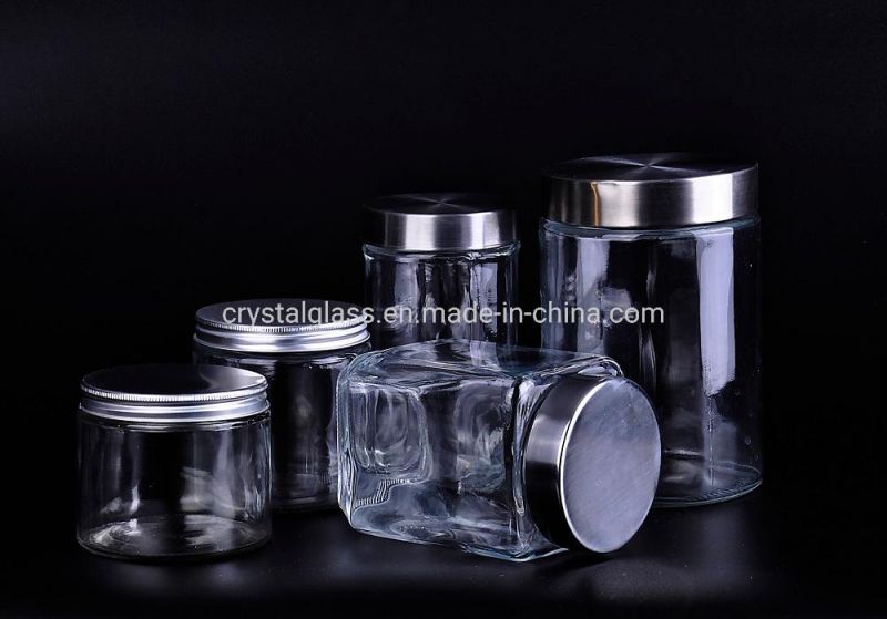 Airtight Glass Decorative Jar with Lid/Food Storage Containers