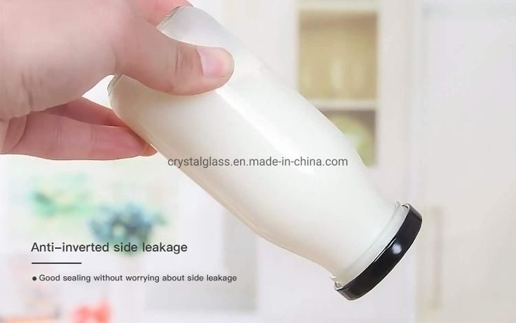 250ml 320ml 500ml 950ml Screen Printing Custom Design Milk Bottle with Screw Lid Glass Bottle