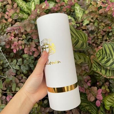 Firstsail Recycled Custom Cylinder Carboard Box Packing Cosmetic Beauty Shampoo Packaging Perfume Round Bottle Tube with EVA Foam Insert