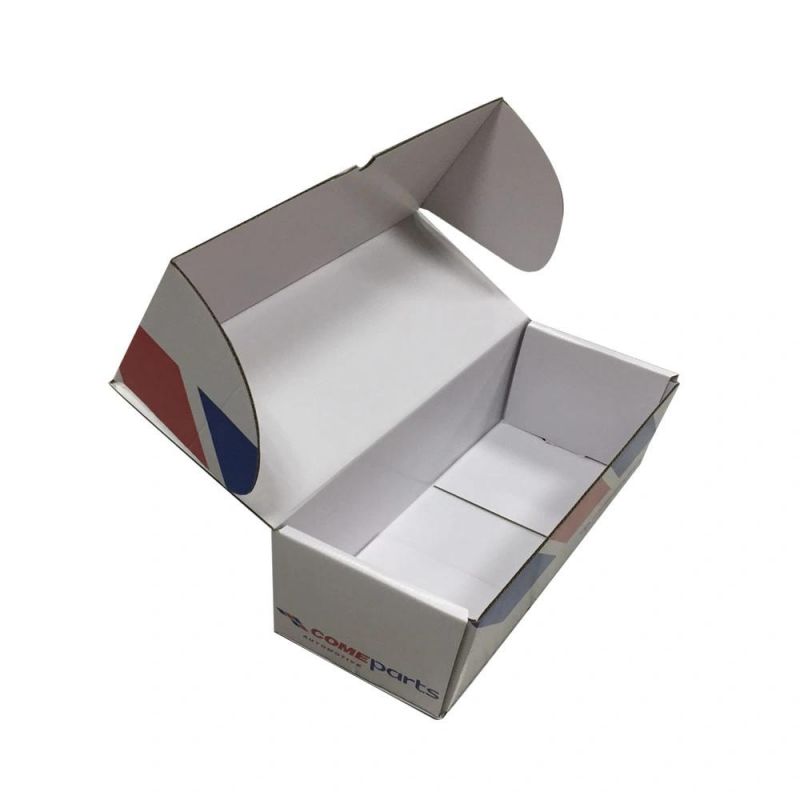 Printed Corrugated Shipping Box with White Inside OEM Shipping Box