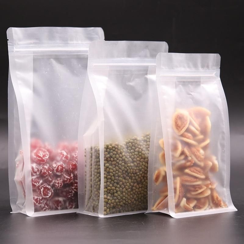 Transparent Self Sealing Frosted Bag Flower Tea Food Sealing Bag Plastic Packaging Bag