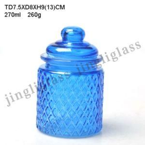 Colored Glass Storage Jar 270ml