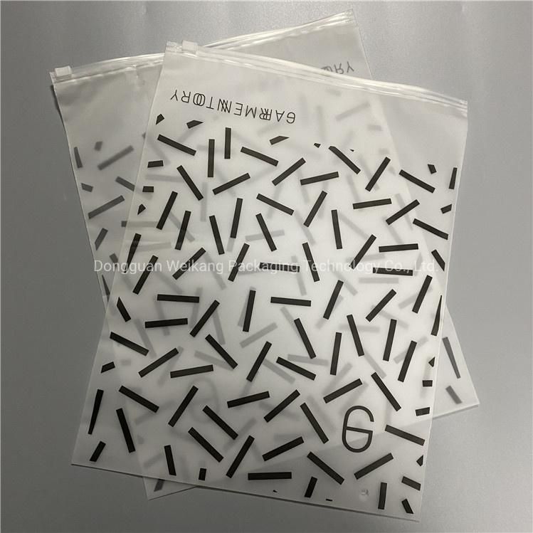 Custom CPE Swimwear Bag Clothing Ziplock Plastic Packaging Bag Slider Zipper Pouch