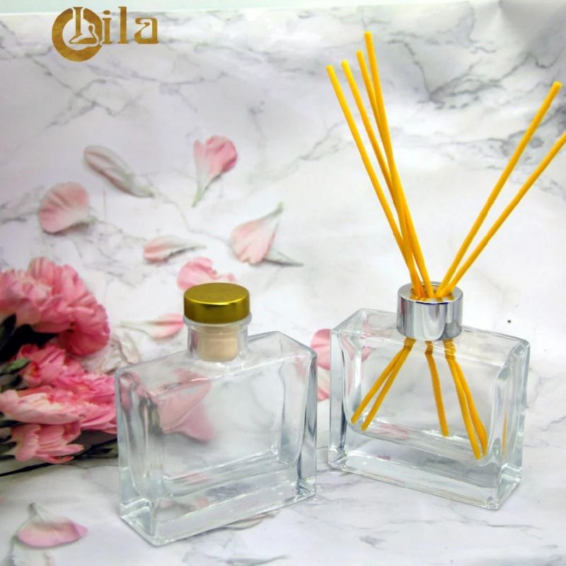 ODM 100ml Rectangle Glass Cosmetic Packaging Perfume Empty Diffuser Bottles Aroma Bottle