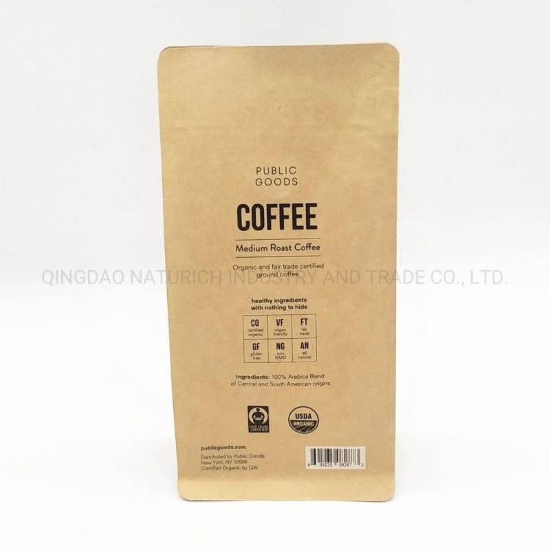 Biodegradable Kraft Paper Bag Food Packaging Pouch