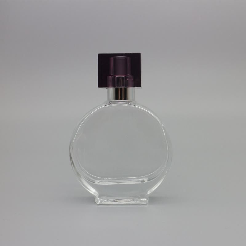 Super Clear Glass Perfume Bottle with Different Plastic Cap