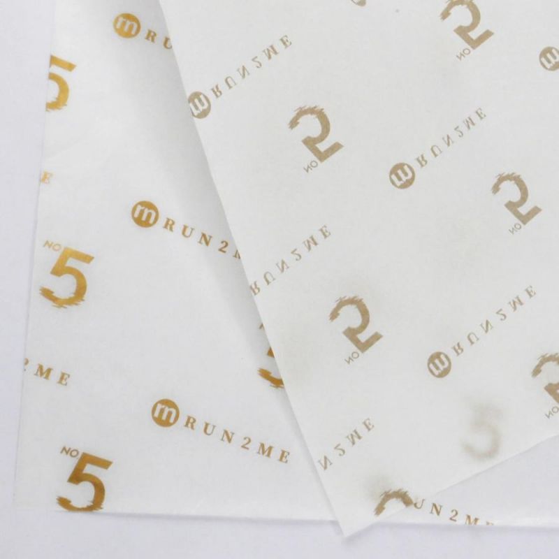 17GSM 13*70cm Gold Logo Printed Shoe Wrapping Tissue Paper