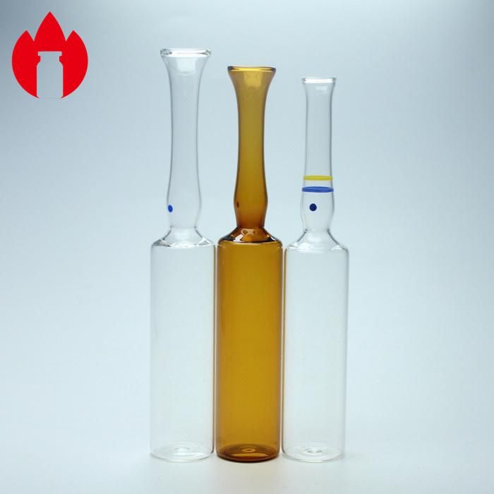 1ml 2ml 5ml 10ml Pharmaceutical Injection Clear or Amber Glass Ampoule