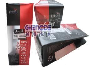 Side Gusset Flat Bottom Plastic Coffee Packaging with Valve