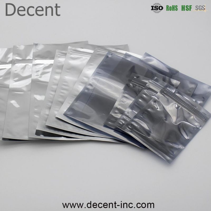 ESD Shielding Bags Poly Bags Static Shielding Bags with Zip-Lock / Open-Top for Packaging Electronic Products