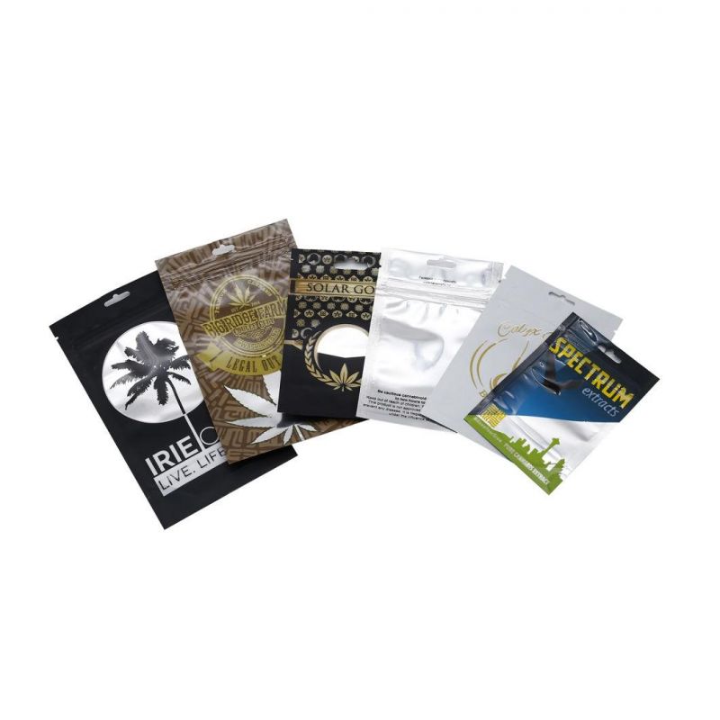 Custom Tobacco Pouch Bag Packaging Mylar Ziplock Child Resistant Exit Bag, 12" X 9" + 2.75" (gusset)