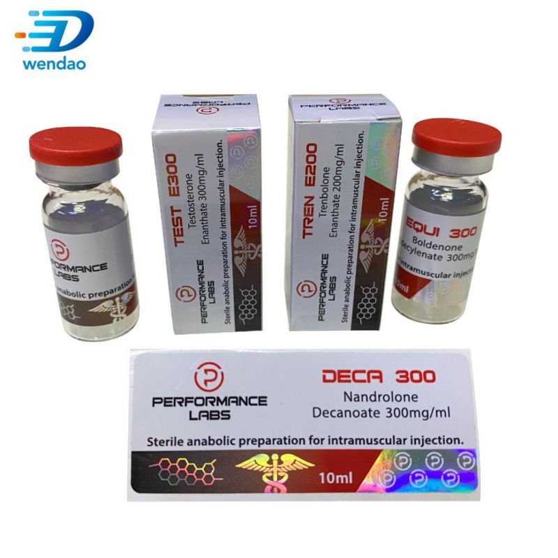 Free Design High Quality Custom Printed Waterproof 10ml Vial Box and Labels Sticker Products Packaging Boxes