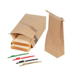 Food Grade Brown Kraft Paper Bags for Bread Vegetables Crops Storage