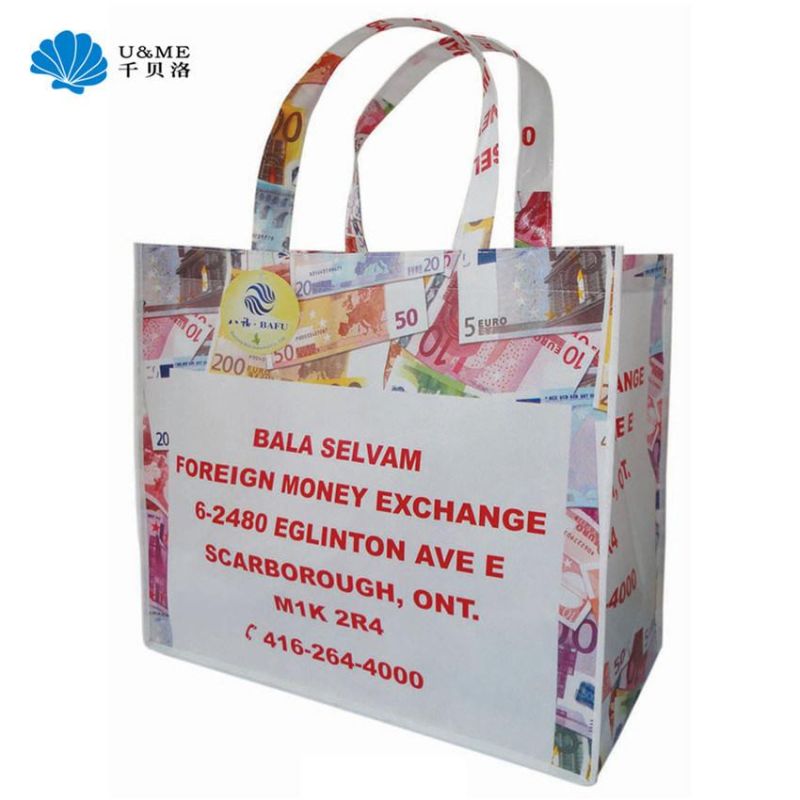 Glossy Laminated PP Woven Shopping Gift Bag