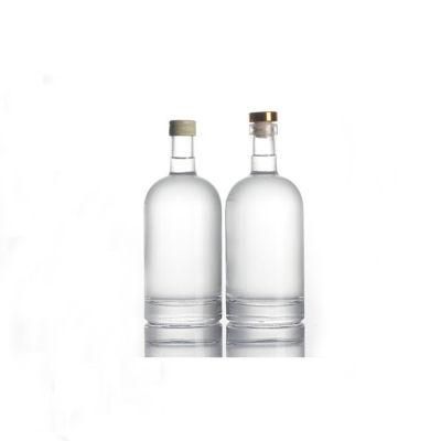 High Quality Vodka Gin Whiskey Olso Liquor Empty 750ml Corked Glass Bottle