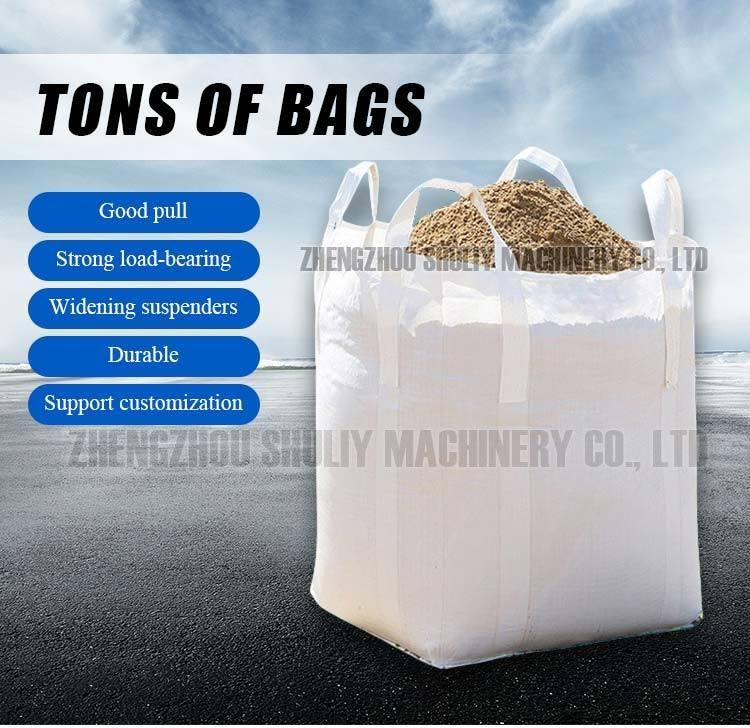 White Color Breathable 100% PP Rectangle FIBC 3 Ton of Tea Bags Silage Plastic Bag