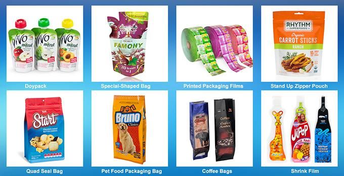 Customized Printing Food Grade Bread Pakcging Quad Seal Flat Bottom Paper Bag for Bread