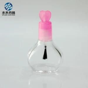 10ml Flat Round Custom Gel Polish Bottle with Cap and Brush