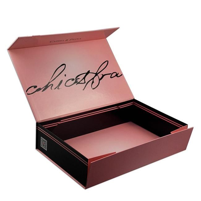 High Quality Big Magnetic Gift Box Rose Gold Printing