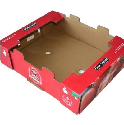 Custom Wholesale Recycle Material Tomato Packing Boxes Fruit Corrugated Boxes