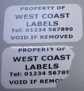 Security Custom Hot Sale Tamper Evident Sticker