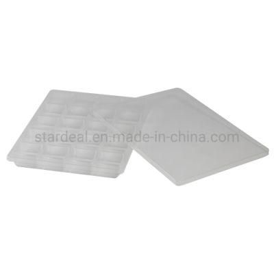 OEM Disposable Clear Chocolate Candy Blister Tray with Lid