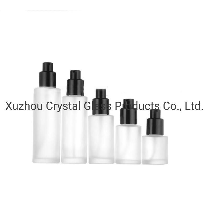 Round Shape Skincare Cosmetic Packaging Spray Colour Glass Cosmetic Jars and Bottles
