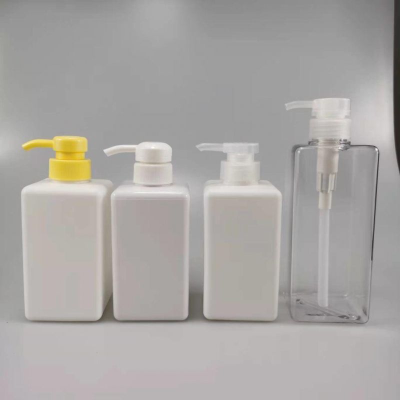 450ml 650ml Square PETG Shampoo Bottle Shower Gel Bottle Plastic Lotion Bottle for Hand Wash