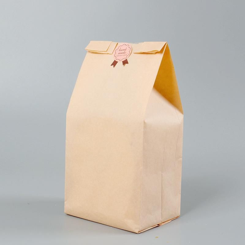 White Bread Toast Paper Bag with Printed Logo Cookies Bag