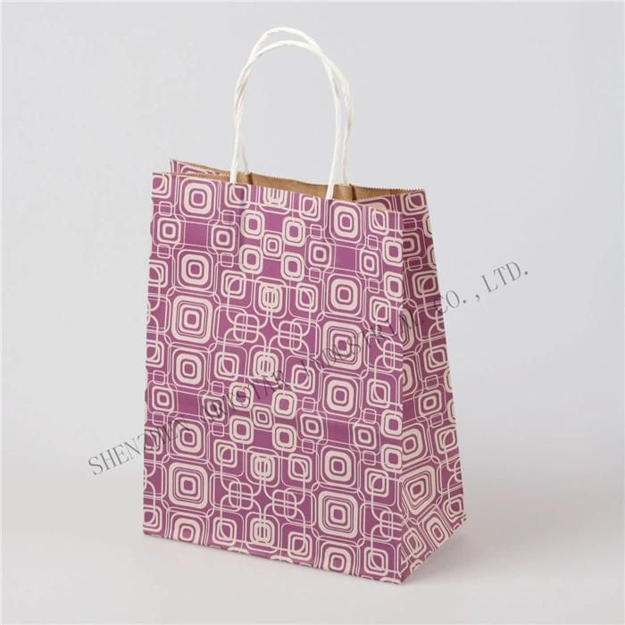 80g, 110g White Kraft Paper Bag Wrapping Paper Bag