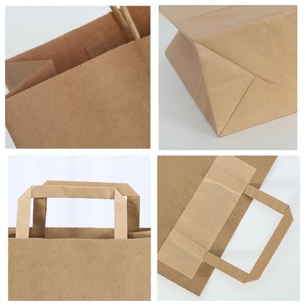 New Item Window Twist Handle Kraft Paper Shopping Packaging Bag