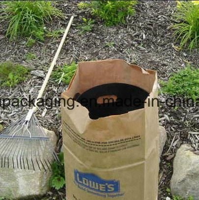 Eco-Friendly Leaf Trash Kraft Paper Bag Lawn and Leaf Paper Bag, Refuse / Garbage Bag