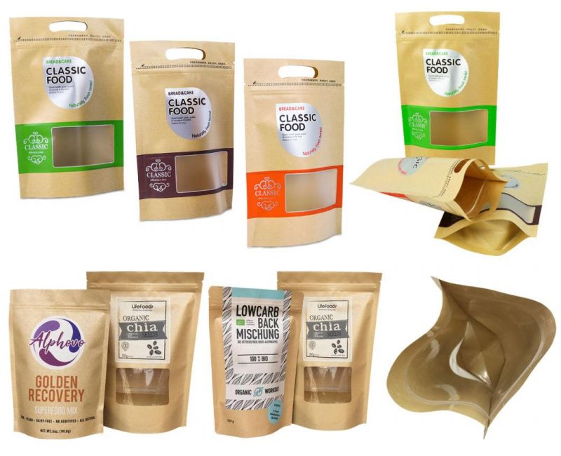 Zipper Stand up Pouch Aluminum Foil Bag for Food Packaging