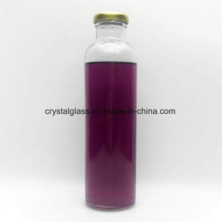 Empty 310ml Beverage Glass Bottle with Tin Plate Cap