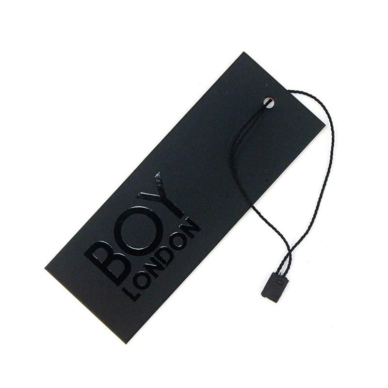 Black Paper Hang Tags for Clothing/ Tags for Garment