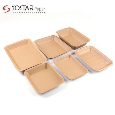 Disposable Biodegradable Food Packaging Paper Tray
