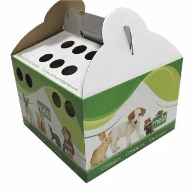 Paper Pet Carrier Box Wit Hhandle