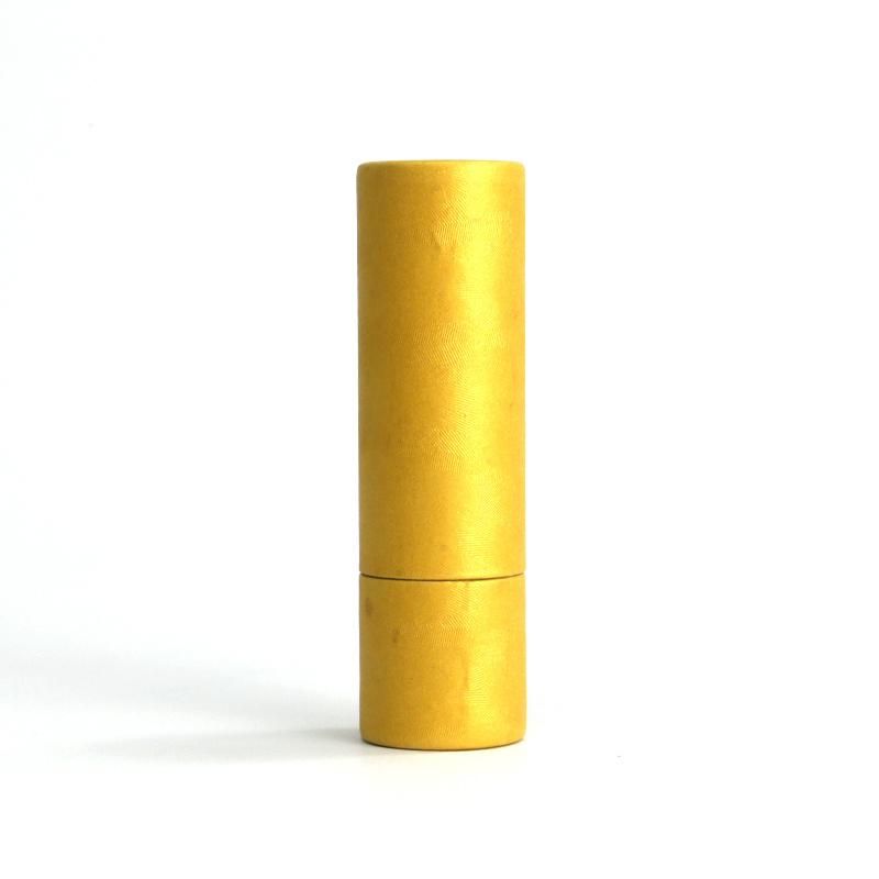 Custom Paper Packaging Yellow Round Small Tube