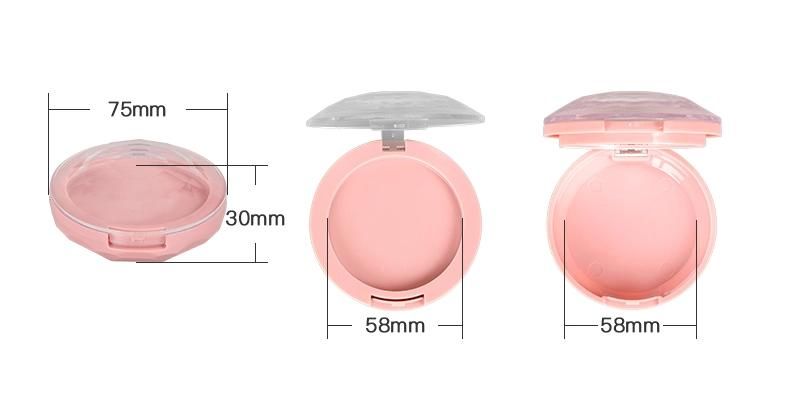 High Quality Transparent Lid Makeup Container Compact Container Powder Container Foundation Container for Compact Case