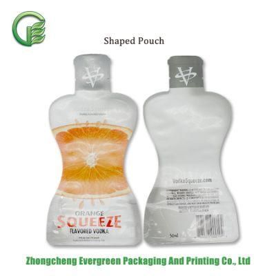 50ml Liquid Foil Packaging Bags Alcohol Beverage Doypack Shaped Pouches