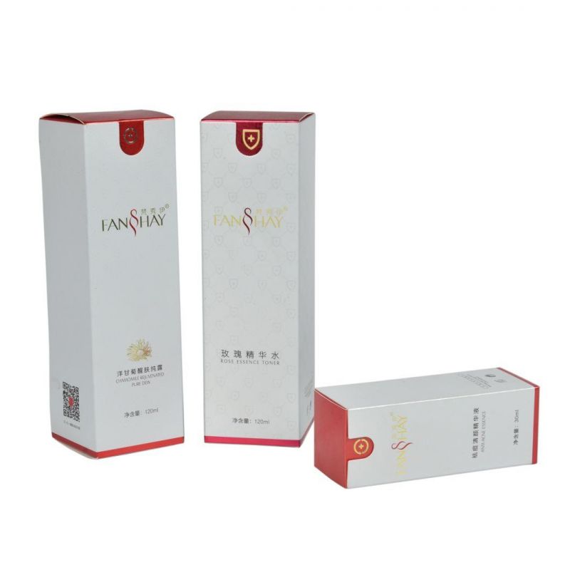 Cosmetic Perfume Cream Boxes Shipping Folding Carton Box Ring Box Boxing Products Cardboard Package Paper Matt Spot UV Coating Paper Package Ivory Paper Box