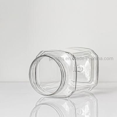 390ml 650ml Pet Plastic Bottle Transparent Storage Jar Nut Cookie Jar